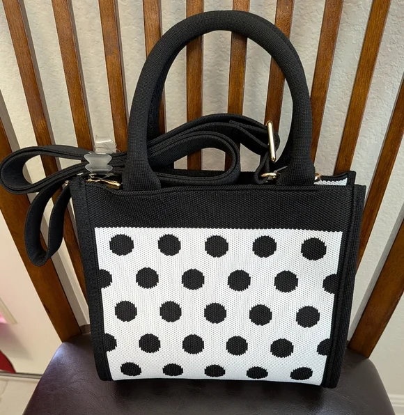 Kate Spade Black & White Polka Dot Crossbody Bag - Limited Edition Target Collab - Picture 2 of 9